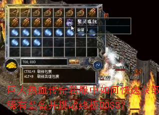 巨人热血传奇私服中如何快速获取稀有装备并挑战终极BOSS? 巨人热血传奇私服中如何快速获取稀有装备并挑战终极BOSS?