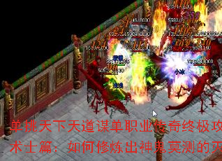 单挑天下天道谋单职业传奇终极攻略之术士篇:如何修炼出神鬼莫测的灭珠 单挑天下天道谋单职业传奇终极攻略之术士篇:如何修炼出神鬼莫测的灭珠