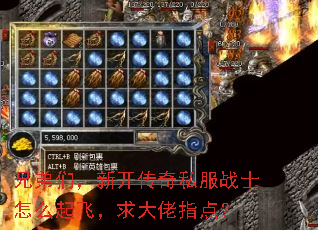 兄弟们,新开传奇私服战士怎么起飞,求大佬指点? 兄弟们,新开传奇私服战士怎么起飞,求大佬指点?