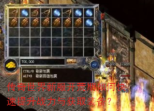 传奇世界新服开荒期如何快速提升战力与获取装备? 传奇世界新服开荒期如何快速提升战力与获取装备?