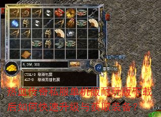 热血传奇私服单机版耐玩版下载后如何快速升级与获取装备? 热血传奇私服单机版耐玩版下载后如何快速升级与获取装备?