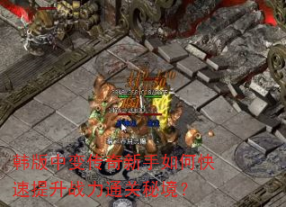 韩版中变传奇新手如何快速提升战力通关秘境? 韩版中变传奇新手如何快速提升战力通关秘境?