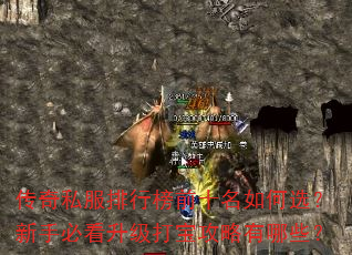 传奇私服排行榜前十名如何选?新手必看升级打宝攻略有哪些? 传奇私服排行榜前十名如何选?新手必看升级打宝攻略有哪些?