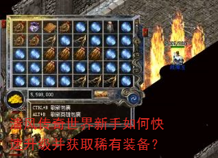 清风传奇世界新手如何快速升级并获取稀有装备? 清风传奇世界新手如何快速升级并获取稀有装备?